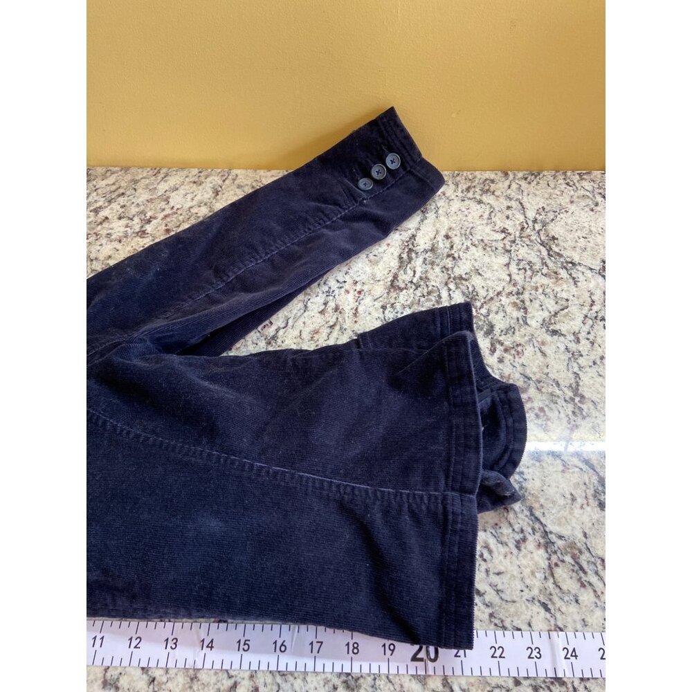 Vintage Y2K St. John’s Bay Corduroy Blazer PM Navy Blue Retro Jacket Cottagecore - Picture 8 of 8